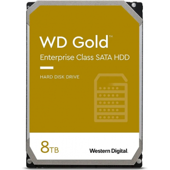 Жесткий диск WESTERN DIGITAL GOLD WD8004FRYZ, 8ТБ, HDD, SATA III, 3.5"