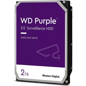 Жесткий диск WESTERN DIGITAL PURPLE WD23PURZ, 2ТБ, HDD, SATA III, 3.5"