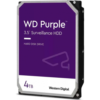 Жесткий диск WESTERN DIGITAL PURPLE WD40PURZ, 4ТБ, HDD, SATA III, 3.5"