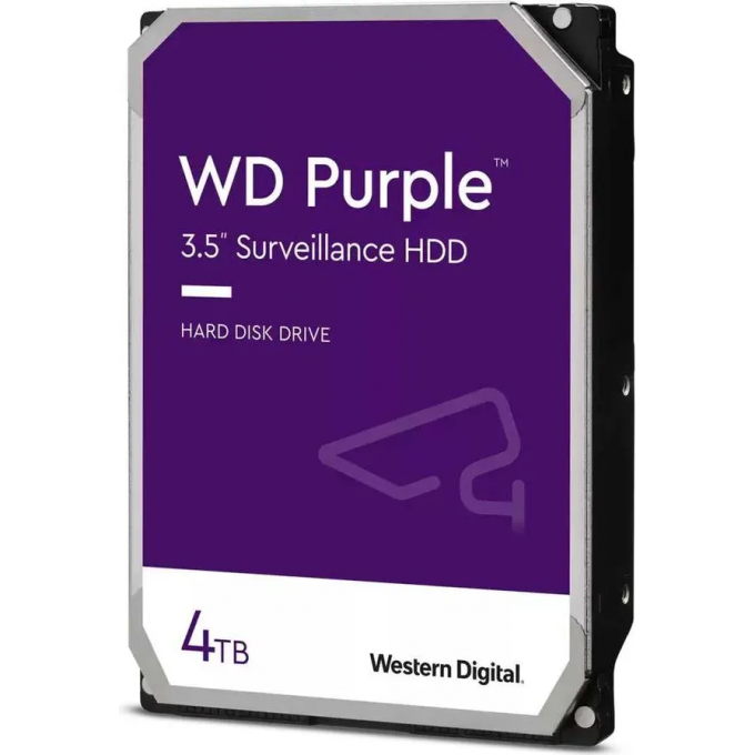 Жесткий диск WESTERN DIGITAL PURPLE , 4ТБ, HDD, SATA III, 3.5" WD40PURZ Жесткий диск WESTERN DIGITAL PURPLE , 4ТБ, HDD, SATA III, 3.5" WD40PURZ