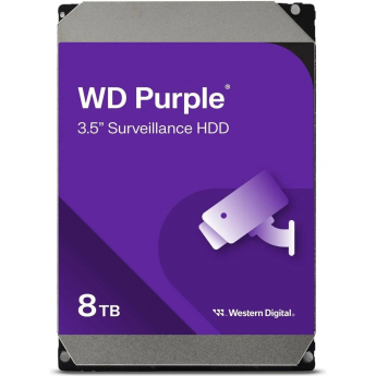 Жесткий диск WESTERN DIGITAL Purple WD85PURZ, 8ТБ, HDD, SATA III, 3.5"