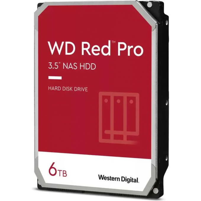 Жесткий диск WESTERN DIGITAL RED PRO , 6ТБ, HDD, SATA III, 3.5" WD6003FFBX Жесткий диск WESTERN DIGITAL RED PRO , 6ТБ, HDD, SATA III, 3.5" WD6003FFBX