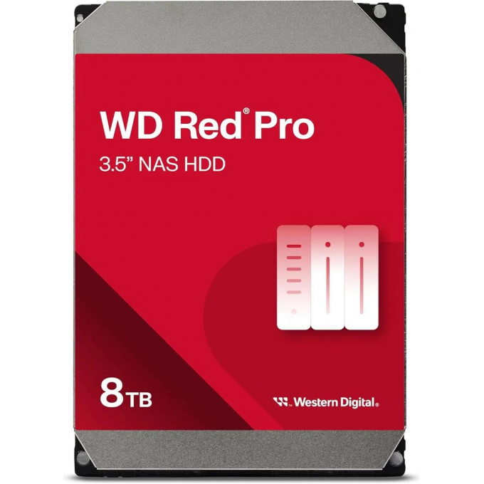 Жесткий диск WESTERN DIGITAL Red Pro , 8ТБ, HDD, SATA III, 3.5" WD8005FFBX Жесткий диск WESTERN DIGITAL Red Pro , 8ТБ, HDD, SATA III, 3.5" WD8005FFBX