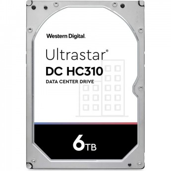 Жесткий диск WESTERN DIGITAL ULTRASTAR DC HC310 HUS726T6TALE6L4, 6ТБ, HDD, SATA III, 3.5"