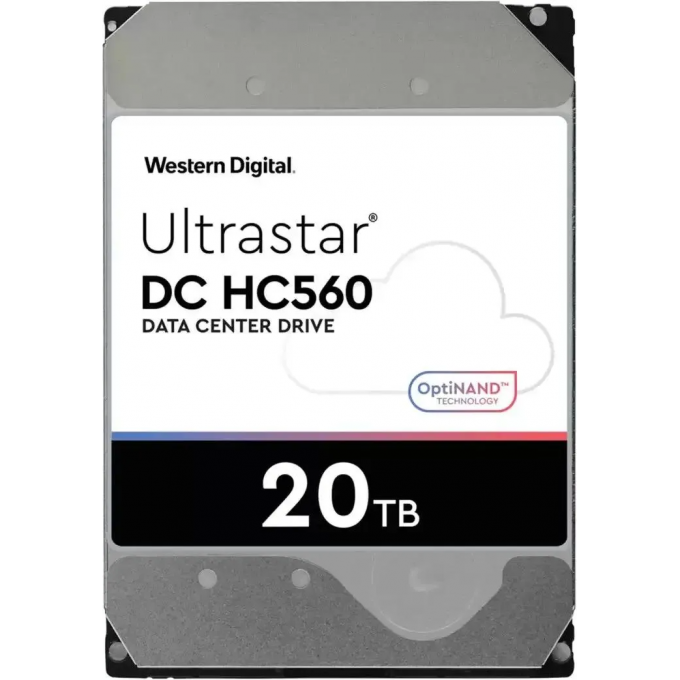 Жесткий диск WESTERN DIGITAL ULTRASTAR DC HC560 WUH722020BLE6L4, 20ТБ, HDD, SATA III, 3.5" 0F38785 Жесткий диск WESTERN DIGITAL ULTRASTAR DC HC560 WUH722020BLE6L4, 20ТБ, HDD, SATA III, 3.5" 0F38785